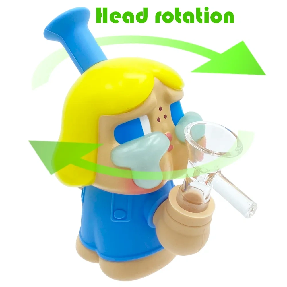 Custom Crying Baby Doll Themed Resin Glass Water Pipe