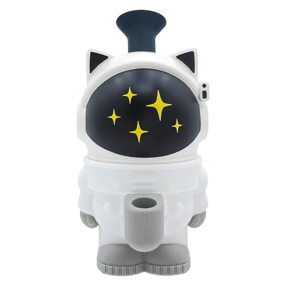 Custom Astronaut Cat Themed Resin Glass Water Pipe