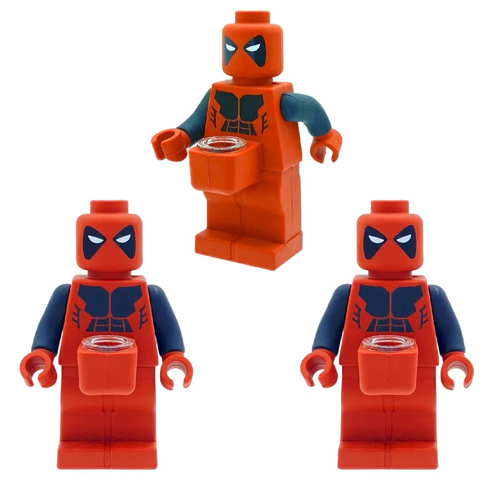 Custom Spider-Man Lego Style Resin Glass Water Pipe