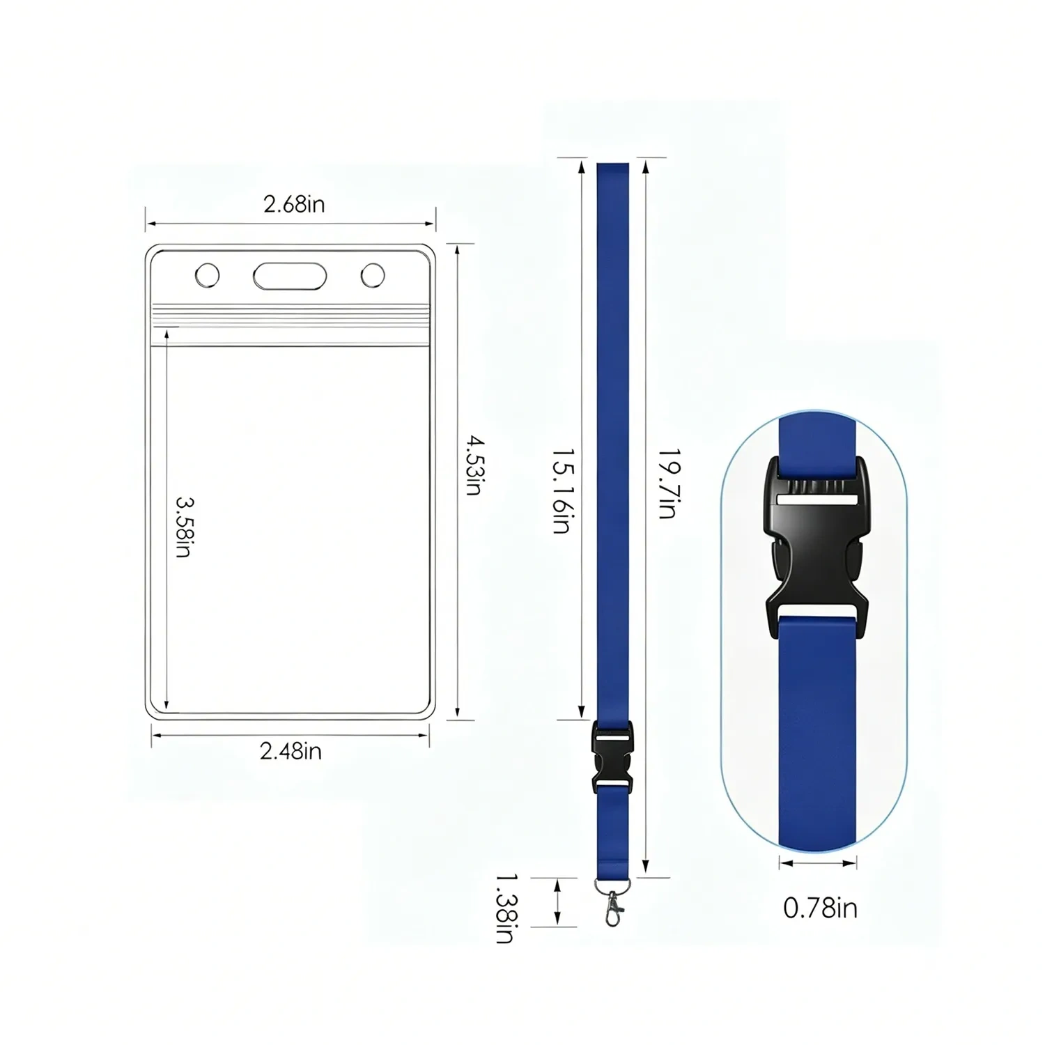 Custom Lanyard with ID Badge Holder - Bulk Price
