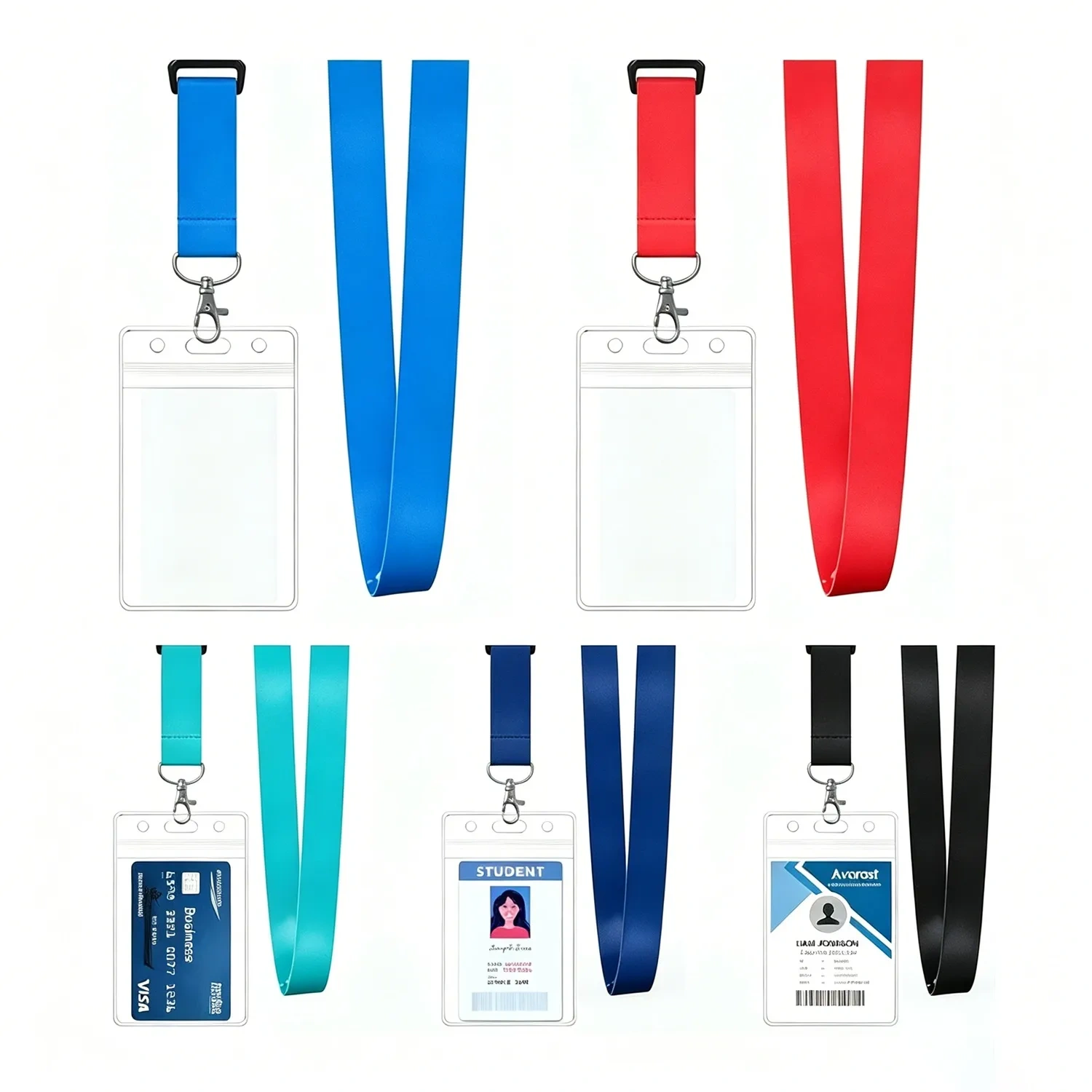Custom Lanyard with ID Badge Holder - Bulk Price