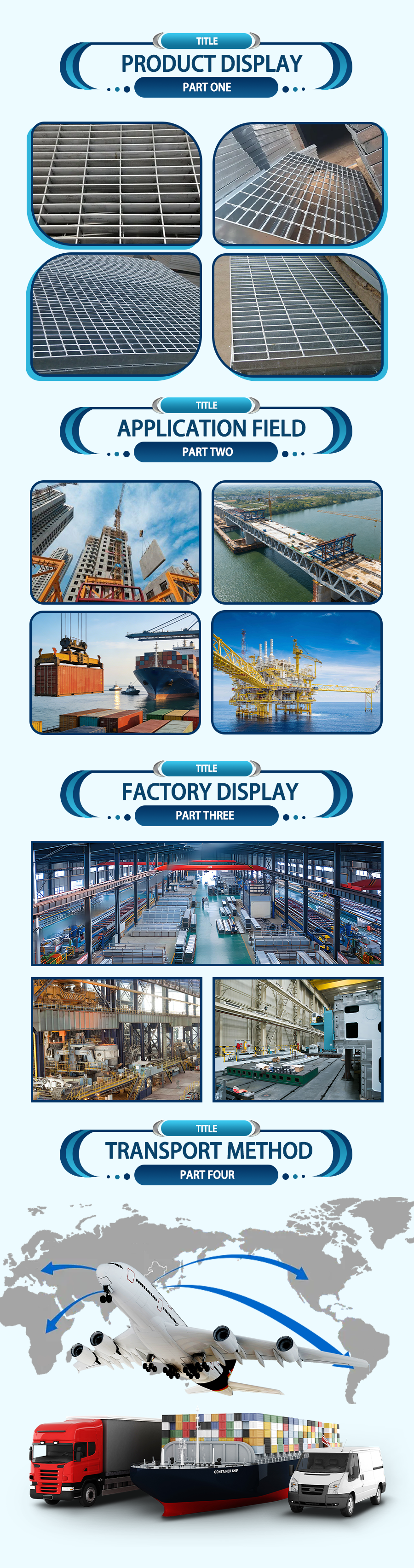 Hot-dip Galvanized Steel Grating