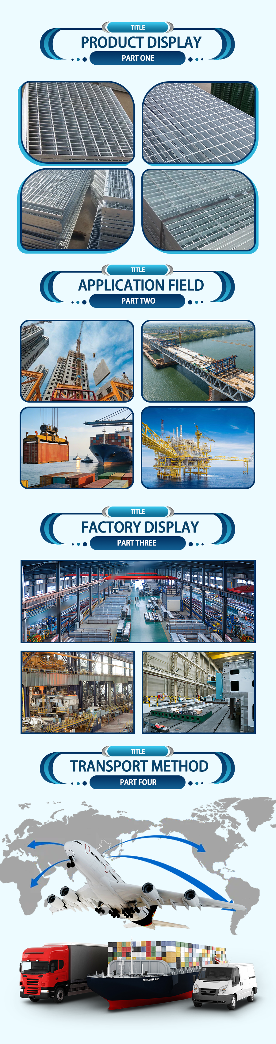 Cold Galvanized Steel Grating