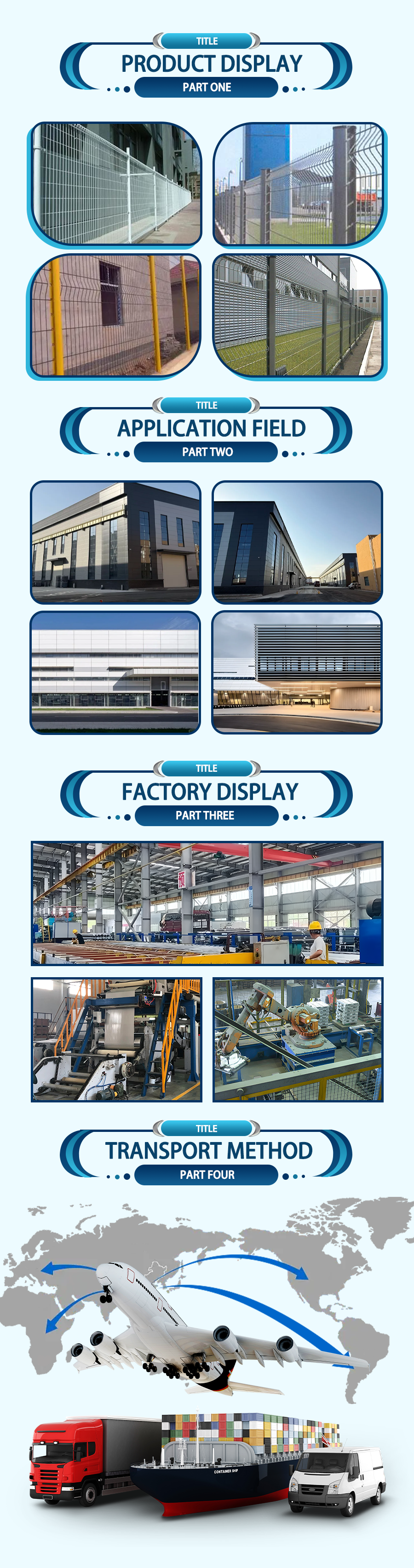 Factory Perimeter Fence Net