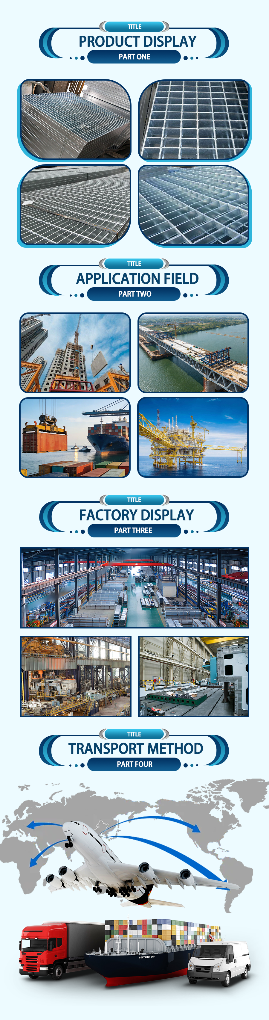 Flat-type Steel Grating