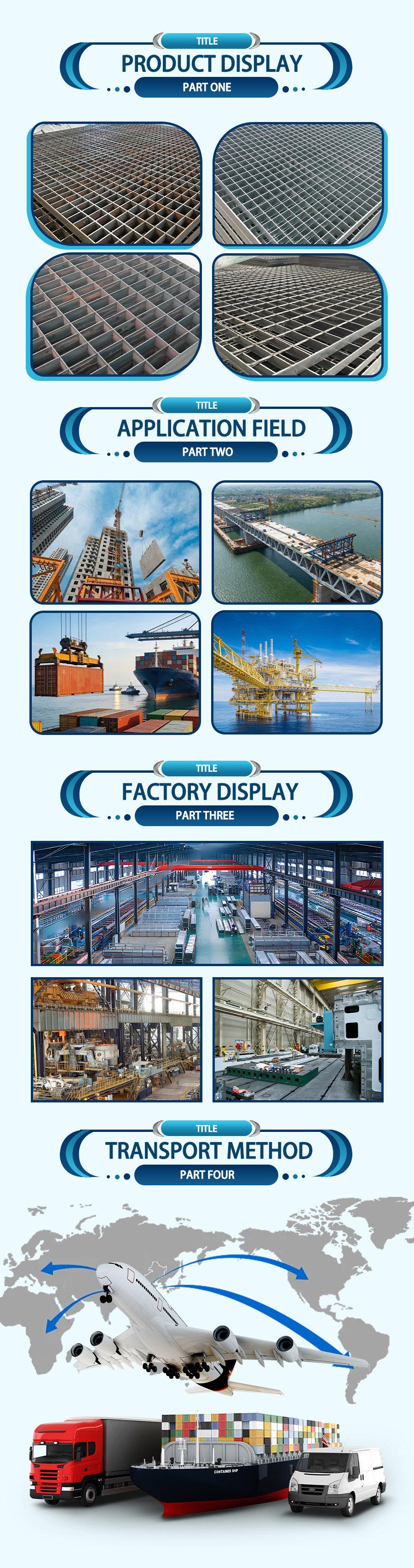 Interlocking Steel Grating