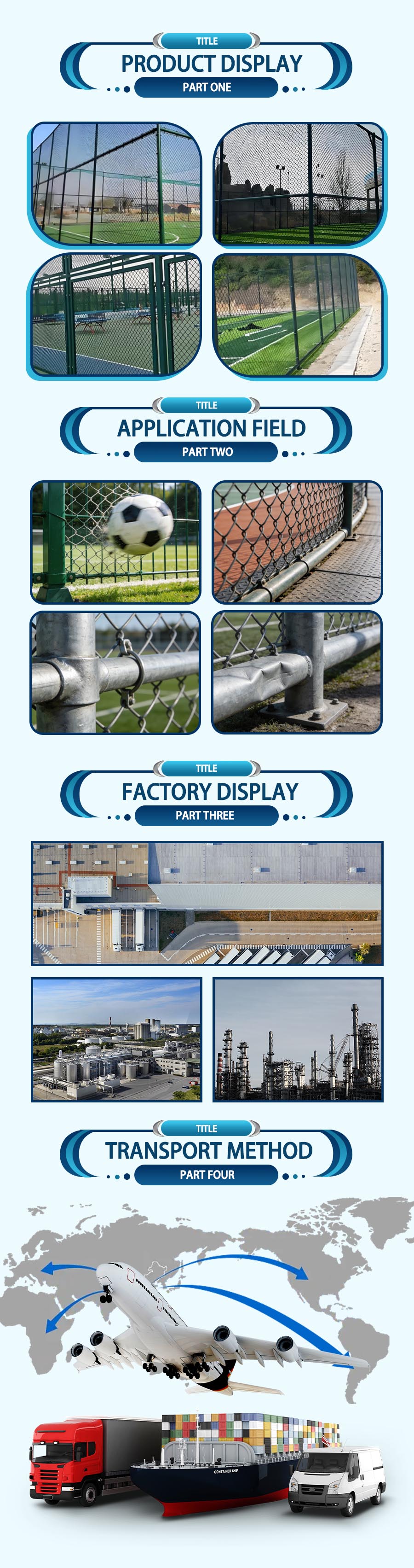 Sports Field Fencing Net