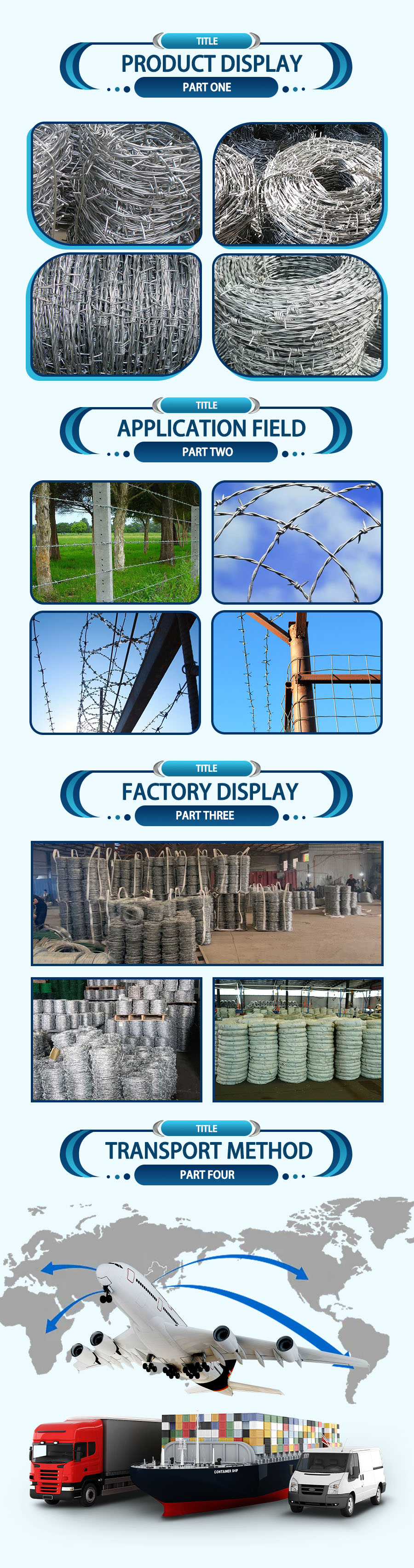 Hot-dip Galvanized Barbed Wire