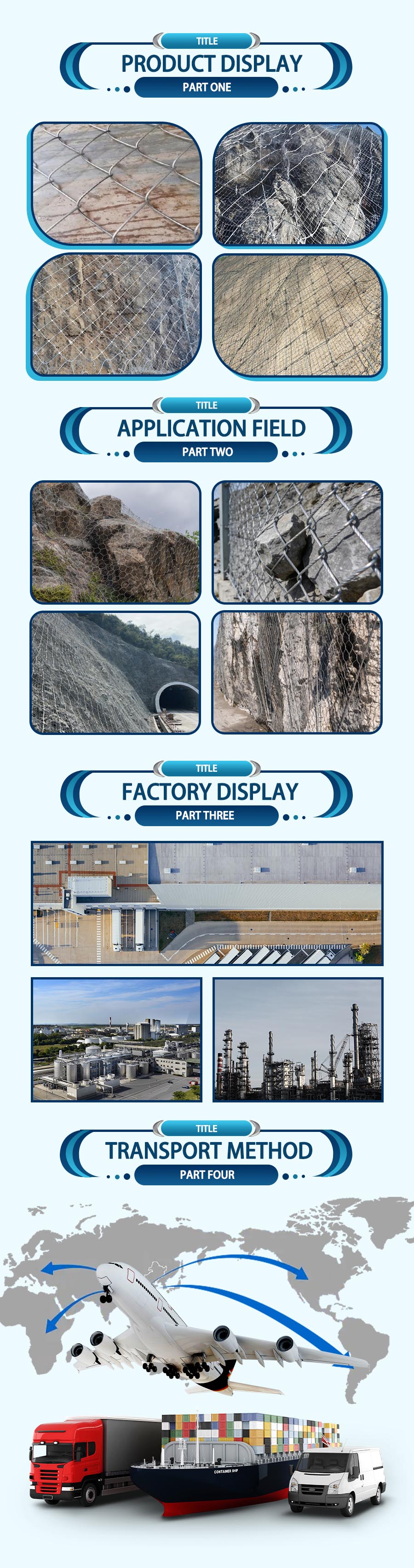 Slope Protection Rockfall Net