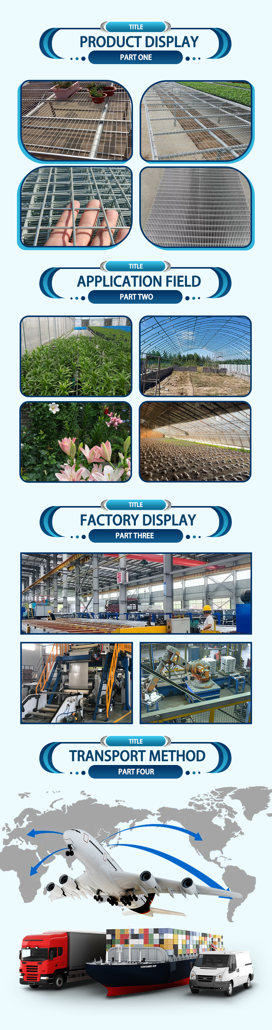 Seedling Bed Mesh Sheet