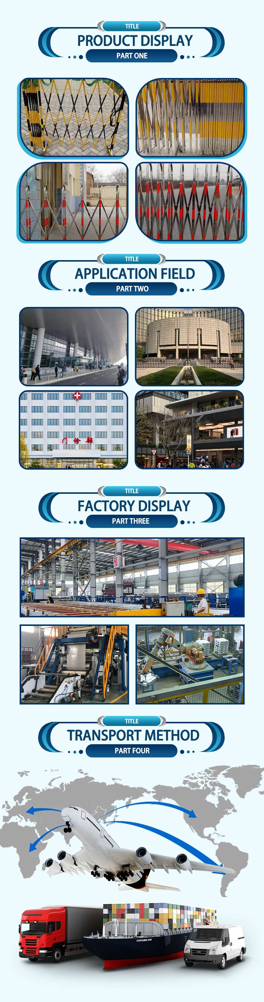 Stainless Steel Telescopic Fence