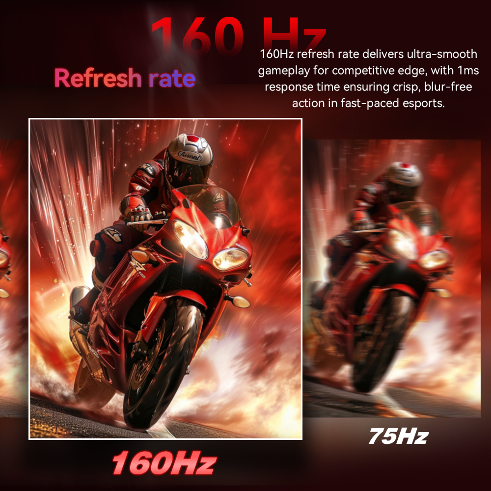 32 Inch 4K 160Hz Curved Gaming Monitor with AMD FreeSync Premium, 1500R, 95% DCI-P3, HDMI 2.1