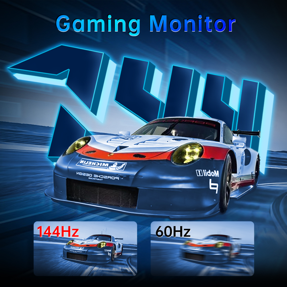ETiansu 4K Gaming Monitor 28Inch 144Hz IPS Monitor,Featuring AMD FreeSync Premium for tear-free action and a vibrant 95% DCI-P3 color gamut,Height Adjustable Stand,HDMI 2.1