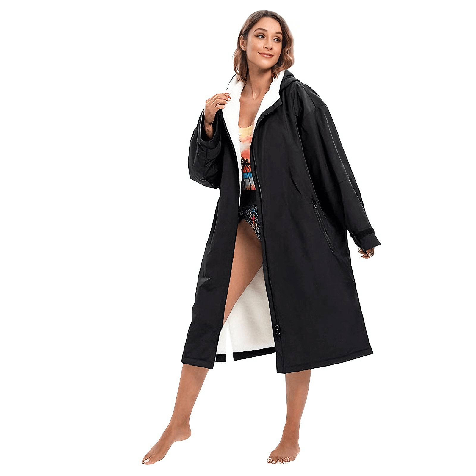 Black White Advance Changing Robe Long Sleeve