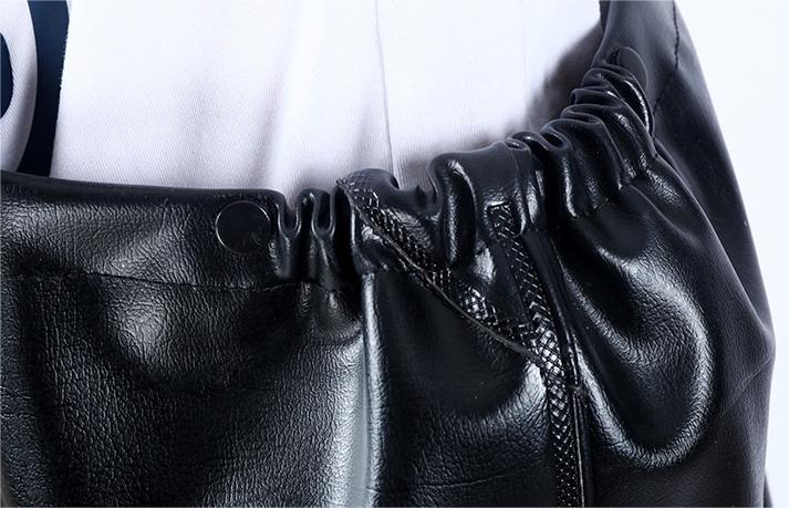 Skin-fitting high elasticity PVC waders