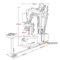 Stone Splitting Machine with Control Panel