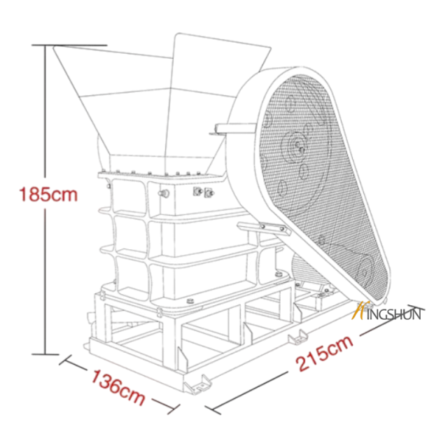 KSP-2540 Stone crusher Machine -concrete Granite Jaw Crusher Machine