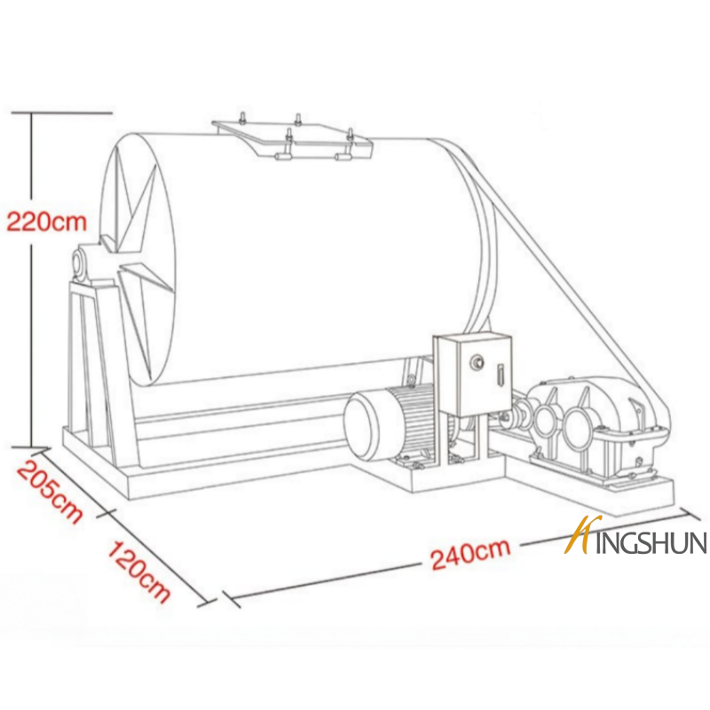 KSG-M5 Natural Stone Tumbling Machine -industrial stone tumbling machine for granite and marble