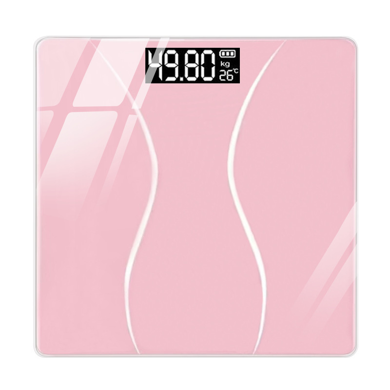 Smart rechargeable electronic scale, cute and accurate adult weight scale for home use.