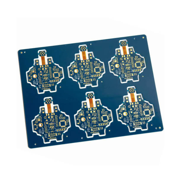 Blue solder mask Rigid-Flex PCB(R-FPCB)