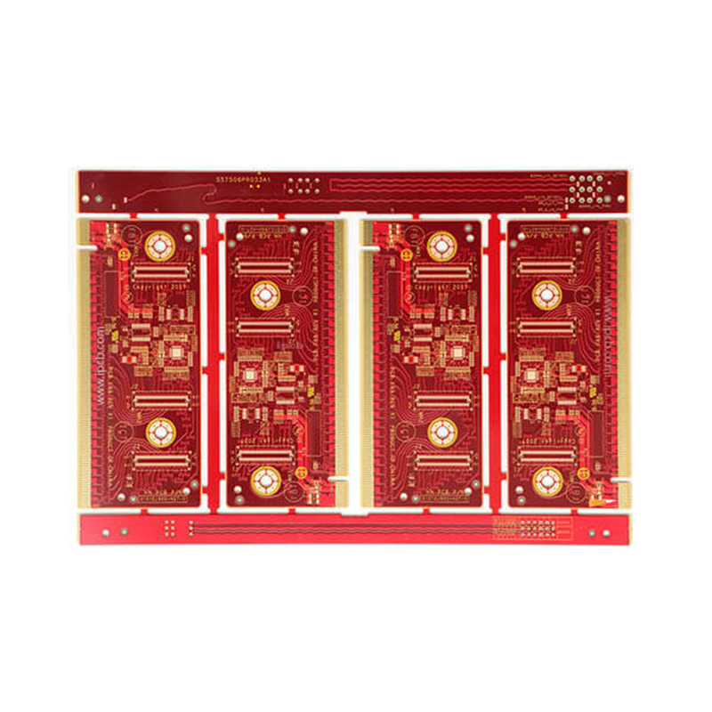 Red solder mask + bonding ​gold finger pcb