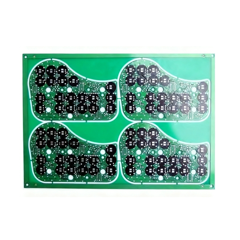 Through hole plug carbon ink PCB