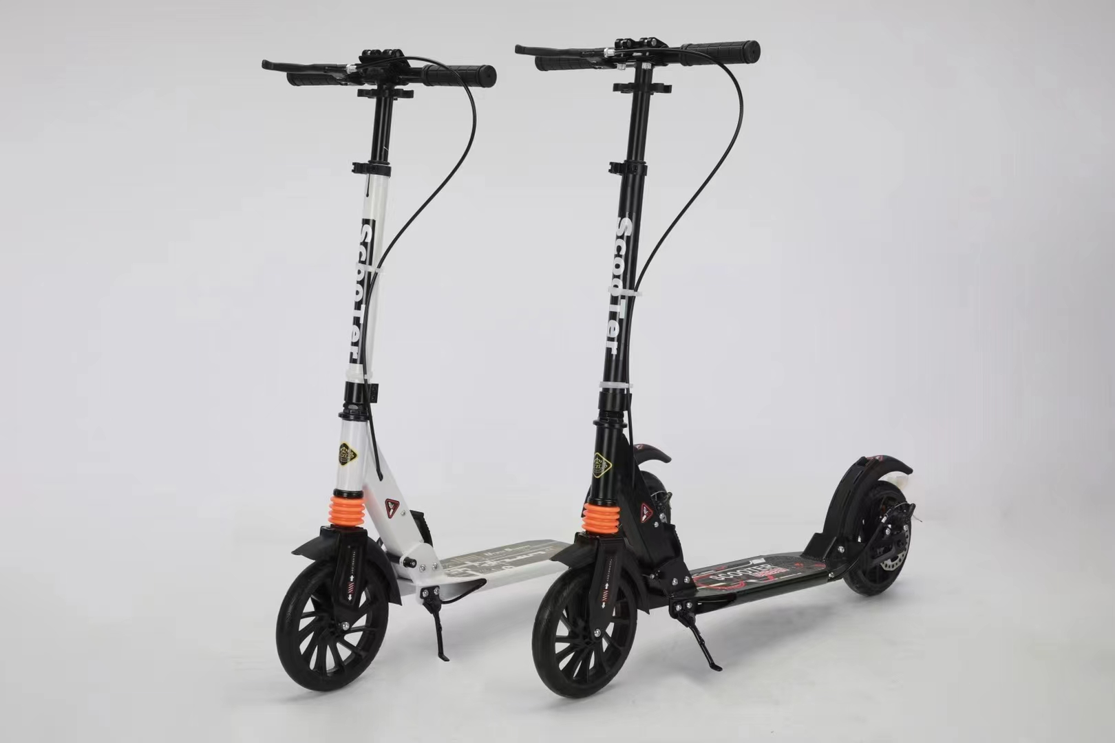 Teenagers and adults' large wheeled scooters: dual brake, all road stable commuting sliding tool | Wholesale in bulk - foldable, high load-bearing, anti wheel, comfortable grip, suitable for daily commuting and leisure sliding