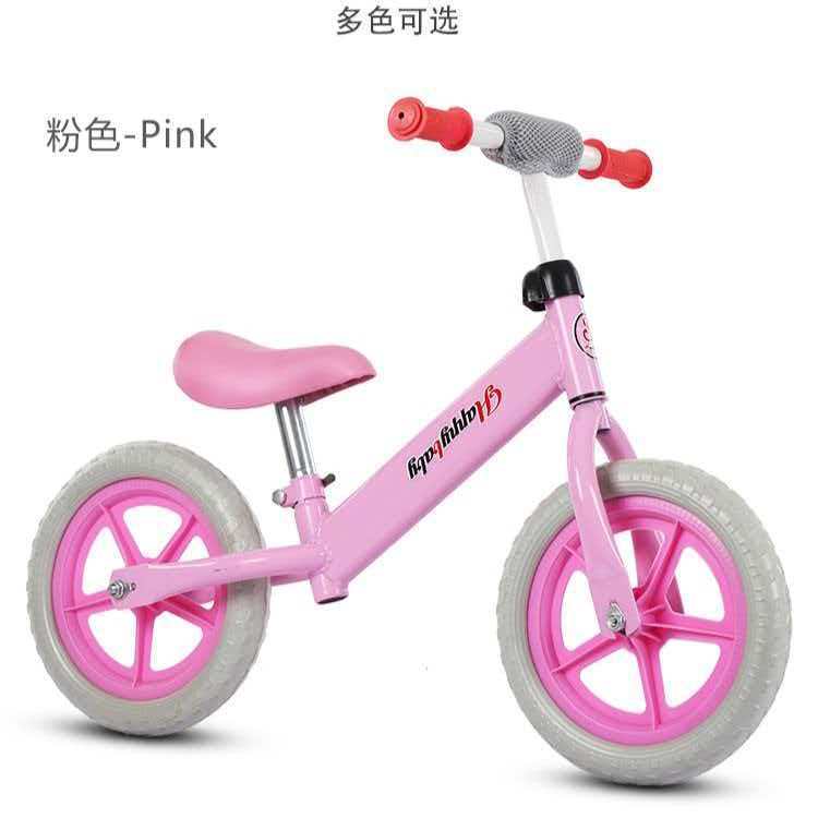 Toddler Balance Bike - No-Pedal Glider for 2-6 Year Olds, featuring Adjustable Seat, Sturdy Frame & Colorful/Solid Tire Options.