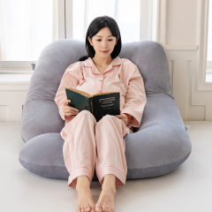 Moonlight Wholesale Velvet Washable Cover Jumbo U Shaped Full Body Pregnancy Pillow PP Cotton Filling for Maternity Woman