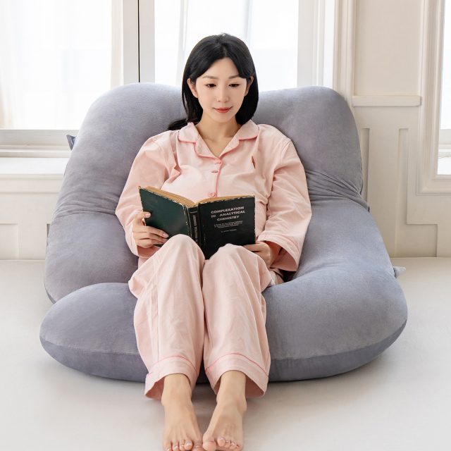 Moonlight Wholesale Velvet Washable Cover Jumbo U Shaped Full Body Pregnancy Pillow PP Cotton Filling for Maternity Woman