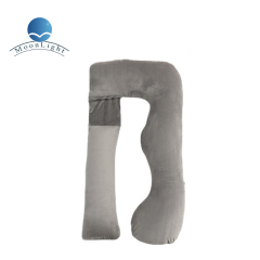 Moonlight Factory Directly U Shape Detachable Super Soft Velvet Pregnancy Pillow