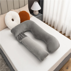 Moonlight Factory Directly U Shape Detachable Super Soft Velvet Pregnancy Pillow
