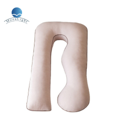 Moonlight Factory Wholesale Customized U Shaped Full Body Support Washable Removable Cover PP Cotton Embedded Maternity Pregnancy Pillow