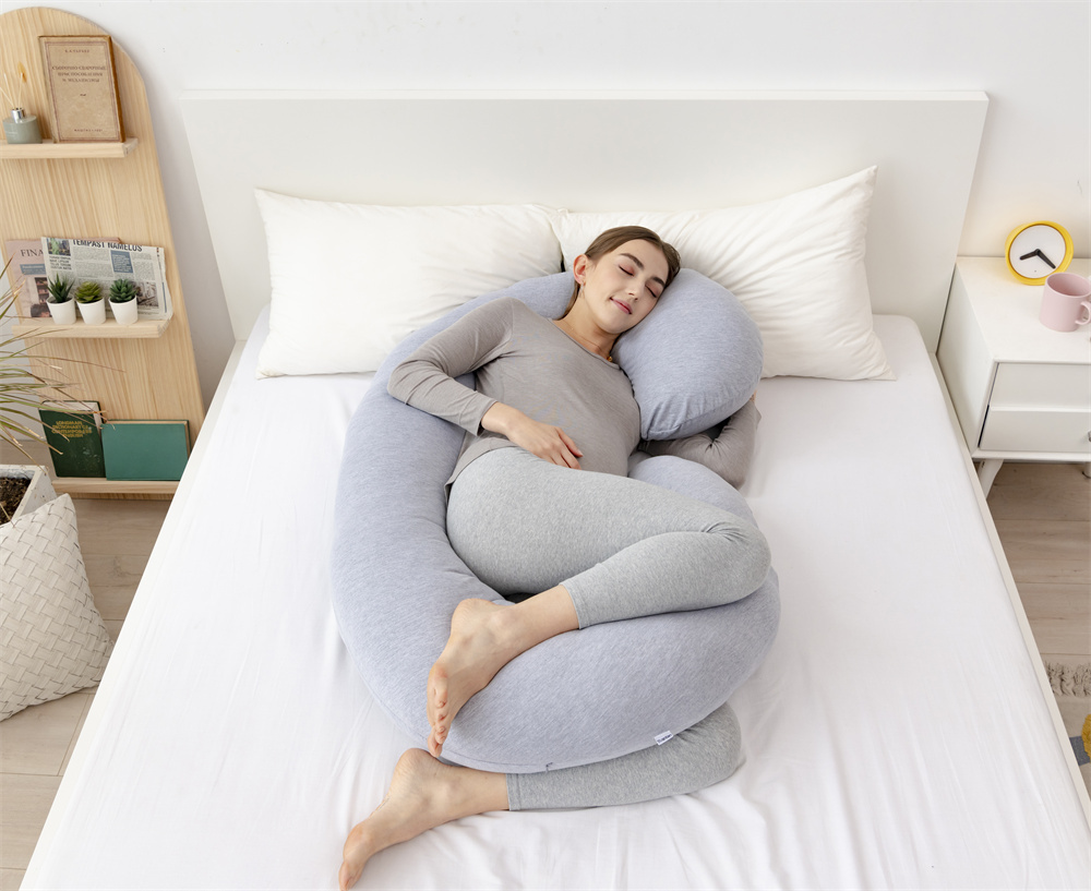 Moonlight Pregnant Women C Shaped Body Support Maternity Pregnancy Sleeping Pillow Factory Wholesale