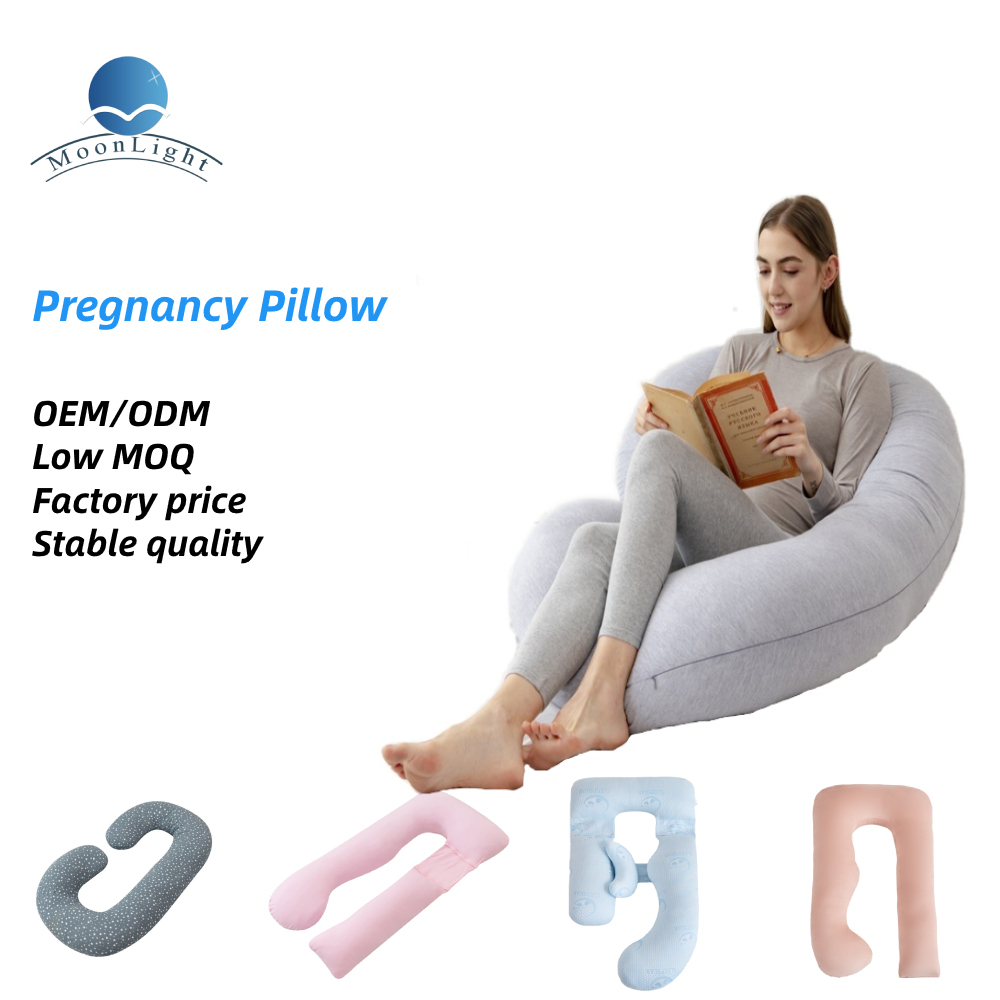 Moonlight Pregnant Women C Shaped Body Support Maternity Pregnancy Sleeping Pillow Factory Wholesale