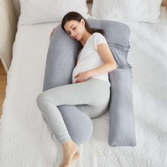 Moonlight Customized U-Shaped Detachable Full Body Maternity Pillows Cooling Cover Pregnancy Pillow Wholesale Manufacturer