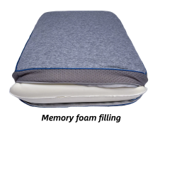 Moonlight Luxurious Soft Memory Foam Portable Bed Pillow Bamboo Breathing Neck Cushion Comfortable Fabric for Bedroom Sleeping