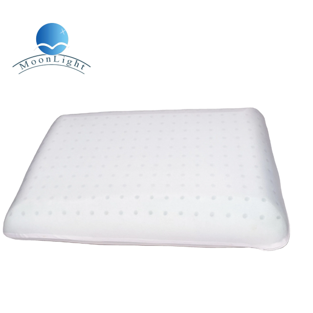 Moonlight Customized Removable Cover Two-Color Splice Memory Foam Bed Neck Pillows Cushion Solid Pattern for Hotel Bedroom Sleeping