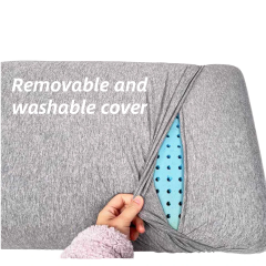 Moonlight Customized Envelope Cover Memory Foam Pillow Quilted Neck Sleeping Bedding Breathable Massage Pillow Removable and Washable