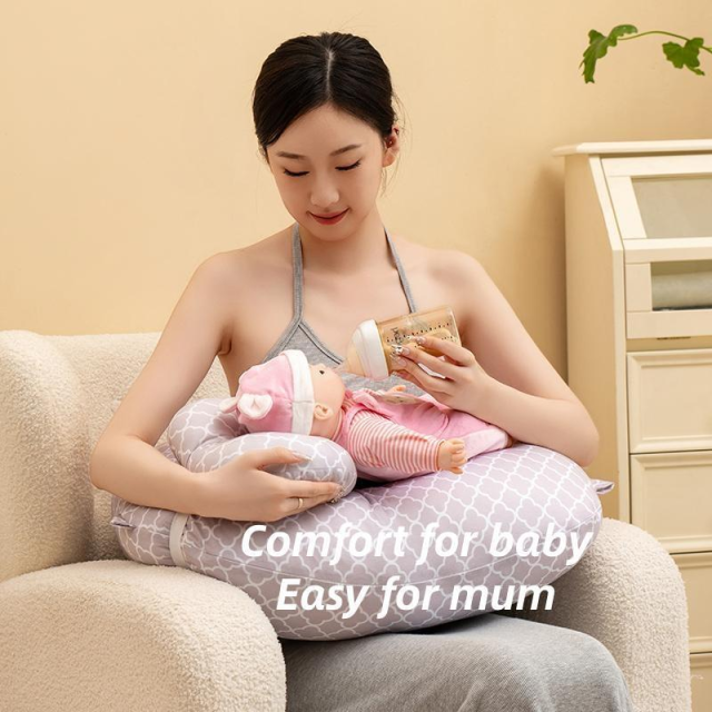 Moonlight U-Shape Baby Breast Feeding Removable Cover Nursing Pregnancy Pillow Factory Wholesale