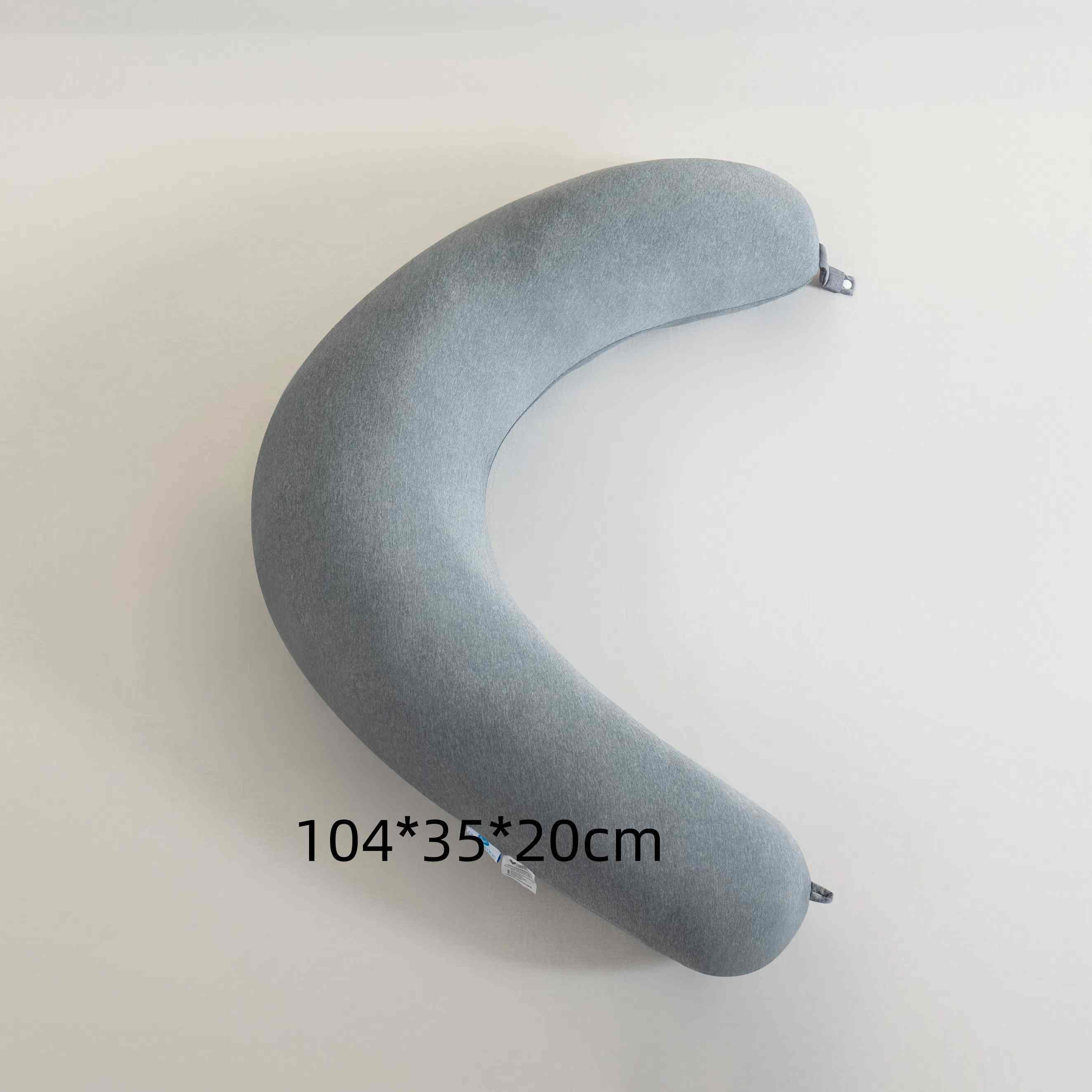 Moonlight Custom Grey Cooling U-shape Breast Feeding Removable Cover Nursing Pregnancy Pillow for Bedding Use Factory Directly