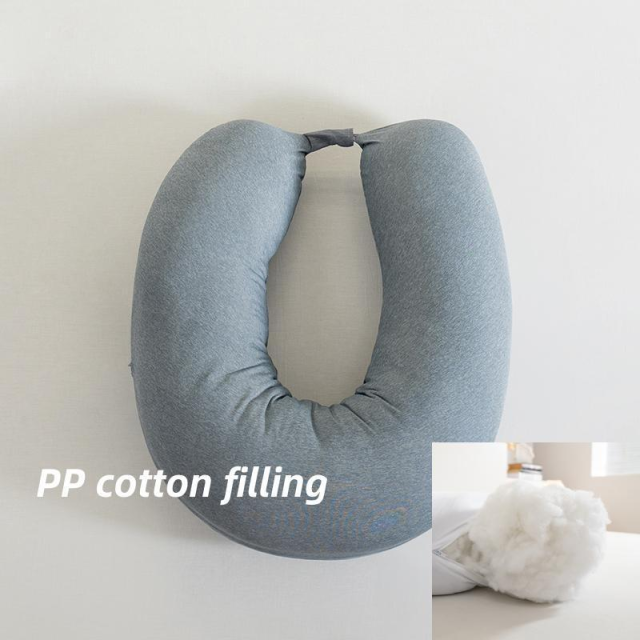 Moonlight Custom Grey Cooling U-shape Breast Feeding Removable Cover Nursing Pregnancy Pillow for Bedding Use Factory Directly
