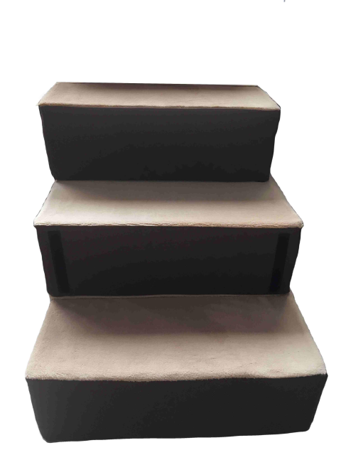 New Arrival Dog Stairs Step Memory Foam Filling Dog Bed Polyester Waterproof Cloth Cover Brown Dog Sofa