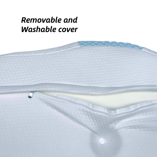 Moonlight Modern Ergonomic Cooling Memory Foam Neck Support Pillow Rebound Bedding for Comfortable Sleeping