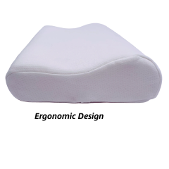 Moonlight Ergonomic Cervical Neck Memory Foam Sleeping Pillow Removable Washable Cover for Hotel Home or Bedding Room for Head Support