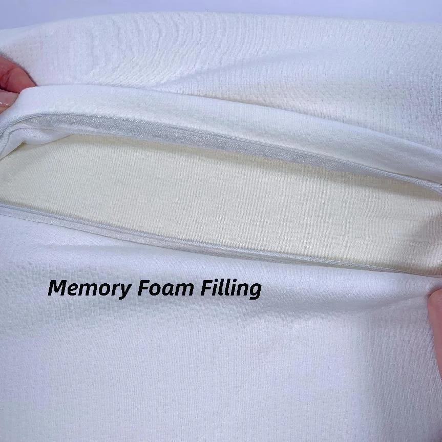 Moonlight Ergonomic Cervical Neck Memory Foam Sleeping Pillow Removable Washable Cover for Hotel Home or Bedding Room for Head Support