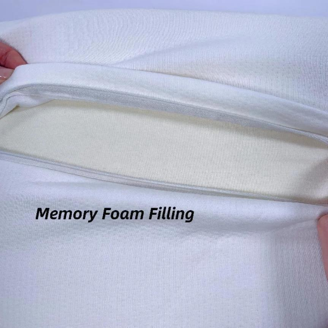 Moonlight Ergonomic Cervical Neck Memory Foam Sleeping Pillow Removable Washable Cover for Hotel Home or Bedding Room for Head Support