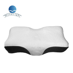 Moonlight Modern Solid Pattern Ergonomic Massage Pillow with Memory Foam Rebound Neck Support for Sleep Bed