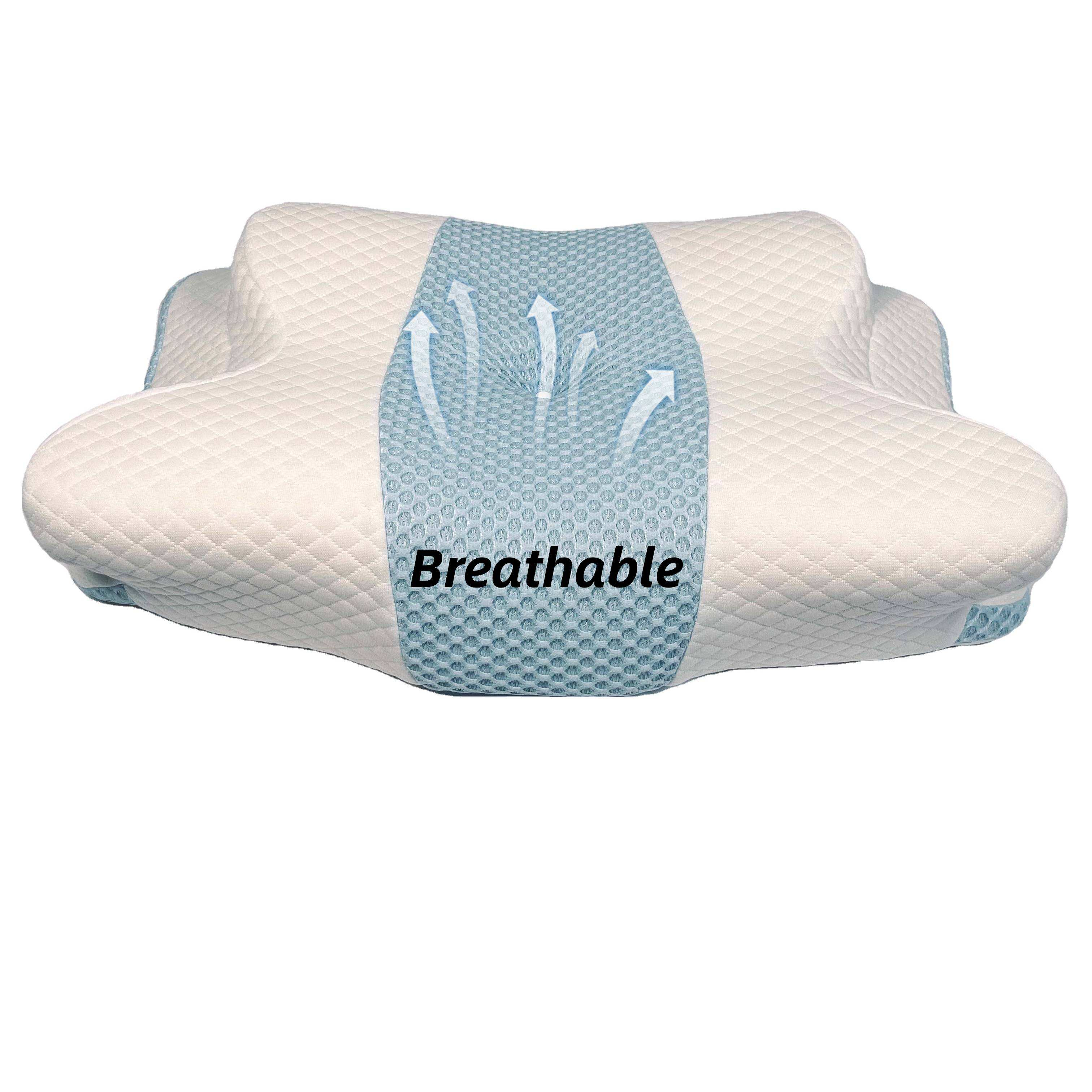 Moonlight Modern Ergonomic Cooling Memory Foam Neck Support Pillow Rebound Bedding for Comfortable Sleeping