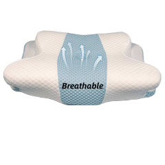 Moonlight Modern Ergonomic Cooling Memory Foam Neck Support Pillow Rebound Bedding for Comfortable Sleeping